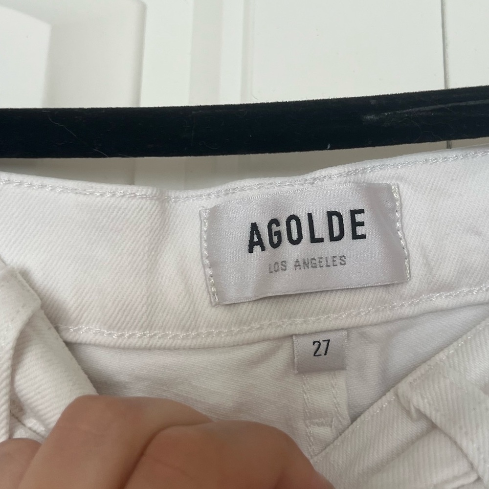 Agolde Riley High Rise Straight Crop Jeans - Picture 3 of 5